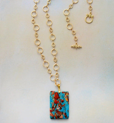 Flower Dancer Jasper Necklace-Your Soul Place